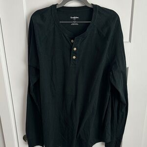 Goodfellow & Co Men's Dark Long Sleeve Henley